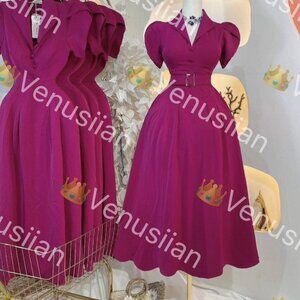 PLUM SHIRTWAIST PADDED MAXI DRESS WOMEN'S CLOTHING FASHION STYLE MAXI DRESS